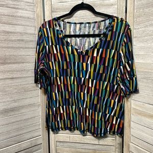 Ladies Geo Print Top